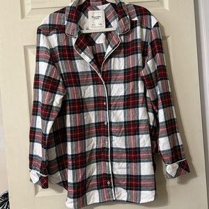 Abercrombie Flannel Plaid Sleep Set (Top, Joggers, and shorts)